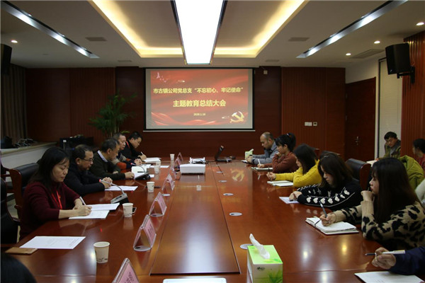 市古鎮(zhèn)投資公司黨總支召開(kāi)“不忘初心、牢記使命”主題教育總結(jié)大會(huì)