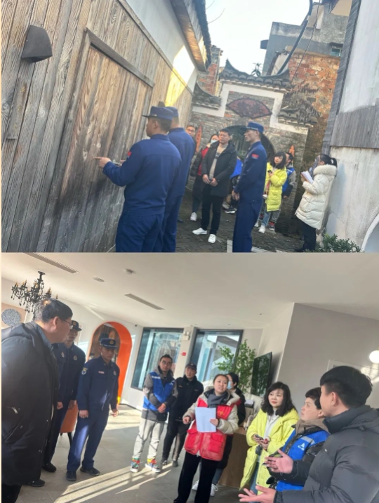 井巷物業(yè)公司聯(lián)合消防救援站、社區(qū)開展安全隱患大排查工作